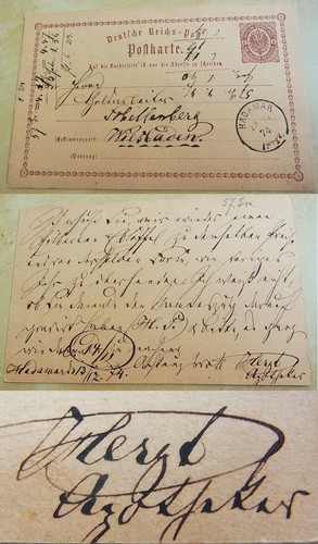 Hadamar 1874 apotheker - pk, 1874: