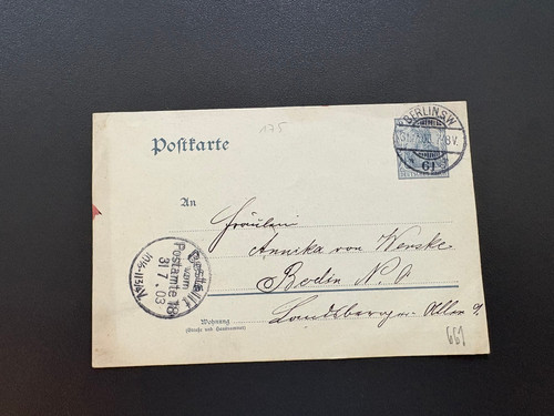 Ganzsache postkarte - dr,